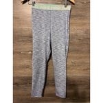 Nike  Pro Women Leggings Sz M Cropped Training Blue Gym Running Workout Photo 2