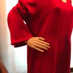 Style & Co Red Tunic Sweater with Scarf Photo 1