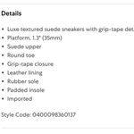 Vince Suede Cage Platform Sneakers in Cloud Photo 2