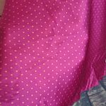 Victoria's Secret  HOT PINK POLKA DOT LACE TRIM SATIN SLIP INTIMATES SLEEP LARGE Photo 7