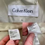 Calvin Klein Tan Taupe Classic Trench Coat Jacket Womens XLarge Photo 13