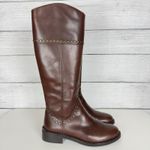 Sesto Meucci  Tall Boots Brown Italian Leather Women's Size 5M Equestrian Riding Photo 1