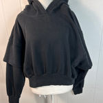Free People  FP Movement Snow Flow Hoodie Black Combo Sz M Photo 0