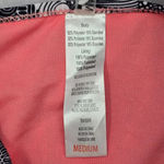 Maui and Sons  Black White Pink Floral Cheeky Medium Bikini Bottom Swimwear Photo 5