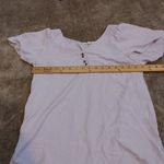 Maurice's  Size Extra Small Xs Light Pastel Purple Flutter Sleeve Blouse Top Poly Photo 2