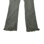 INC International Concepts Denim Green Button Fly Shark Bite Jeans 6 Photo 1