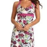 Patagonia Iliana Pink & Blue Floral Halter Dress Size Small Photo 0
