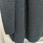 Eileen Fisher Merino Wool Cardigan Metallic Glitter Sparkle Black Knit Size S Photo 6