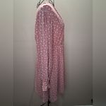 Versona  Blush Long Sleeve Polka Dot Dress Photo 7