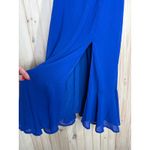 Lulus NWT  Summer Invite Royal Blue Tie-Strap Tiered Midi Dress Wedding Sz XS Photo 3