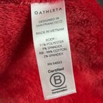 Athleta  Triumph velvet zip Hoodie in Double Cozy Karma Velour Hibiscus Red small Photo 11