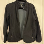 L.L.Bean Women's Dark Gray Utility Jacket Size M Classic Windproof Fleece Photo 0