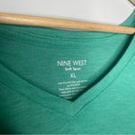 Nine West Soft Spun V-Neck Short Sleeve Tee (X-Large) Photo 4