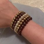 Women’s Stretchy Spiral Bracelet Cuff Beaded Multi Color Photo 3