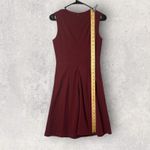 Allegra K New Burgundy Sleeveless Fit and Flare Dress Cocktail Stretch XS Photo 6