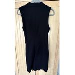 Planet Gold  Womens Black Belt Asymmetric Hem Wrap Sleeveless Dress Juniors SZ L Photo 3