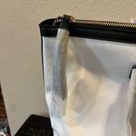 Walter Baker CARLY BAG Classic Canvas and Vegan‎ Leather Tote White Photo 3