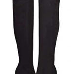 Nine West  Sizzle 2 Over The Knee Boot Size 9 Tall Faux Suede Black Heeled NEW Photo 0