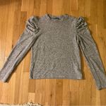 ZARA  soft touch sweater shirt puff shoulder Pearl details Photo 9
