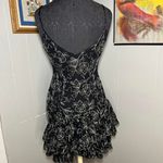 Cinq a Sept 5 a 7 Floral Black White Dress Formal Evening Fluffy Ruffles Size 2 Photo 4