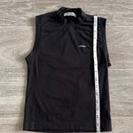 Madhappy  mock neck sleeveless black top - small Photo 4