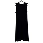 Coldwater Creek Women’s Stretch Knit Black Sleeveless Maxi Dress Petite XL Photo 2