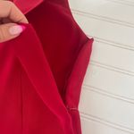 Valerie Stevens/DG2 Women’s Red Silk Sleeveless Top & Cropped High Rise Jeans 10 White Photo 8