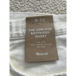 Madewell  $78 Low Rise Boyfriend Shorts in White Size 33 NS121 Photo 4