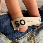 SO Distressed Ripped Skinny Jeans Blue  High Rise Jegging Women’s 7/28 Photo 3