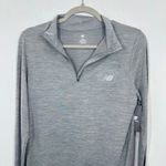 New Balance Women's Heather Gray Quarter Zip Long Sleeve Running Top NWT Photo 10