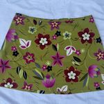 A Byer A. Byer Floral A-Line Skirt - Olive and Magenta Photo 0