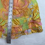 Farm Rio for Anthropologie Floral Print Ruffle Mini Dress Womens XL Pink Photo 2