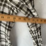 Free People Womens Plaid Long Sleeve Button Shirt Olive Green Bohemian Cabin XS Photo 3