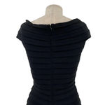 Tadashi Shoji Black Tiered Pleated Shirred Bodycon Mini Dress Size XS Photo 5