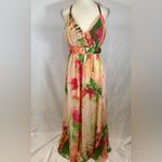 Venus  beautiful tropical print Grecian style maxi dress size 2 Photo 3