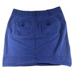 Anthropologie  Paper Boy Utility Cargo Skirt Womens Size 06 Blue Cotton Photo 2