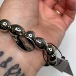 Chico's Chico’s Ari Shine Silver-Tone Medallion Stretch Bracelet NWT OS Zinc Metallic Photo 1