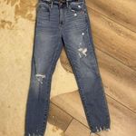 Abercrombie & Fitch Abercrombie High Rise Super Skinny Ankle Jeans Distressed  Photo 0