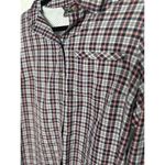 Eddie Bauer  Womens Long Sleeve Day Hiker Shirt Atlantic Plaid Button Up Medium Photo 2