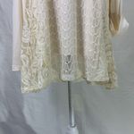 Indigo Soul Long Sleeve Cream Ivory Layered Shirt Size 2XL Photo 2