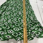 Japna  Dress Women Medium Green Tiered Retro Southwestern Rodeo Aztec Cowgirl Photo 10