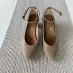 Novacas Light Gray Taupe Suede Block Heel Ankle Strap Pumps Dress Shoes Sz 40 9 Photo 2