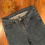 Soft Surroundings Arabella Ruffle Hem Cropped Jeans in BLUE DENIM. Size 6 Photo 4