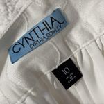 Cynthia Rowley  women's size 10 polka dot very cherry white skirt lined side zip Photo 4