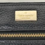 Kate Spade New York Highland Place Bee Wristlet Black Pebbled Leather Gold Zip Photo 2