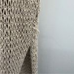 Free People Beach Beige Chunky Open Knit Short Sleeve Coverup Dress Sz XS Photo 8
