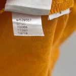 Loft ANN TAYLOR Dress SZ 10 Cutout Button Back Midi Linen Blend Marigold Yellow Photo 11