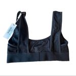 frankie's bikinis Frankies Bikinis Ribbed Drew Bikini Top XS Black Photo 8