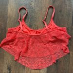 MOSSIMO orange lacey cropped tank top, size XL Photo 2