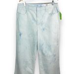 Style & Co NWT Wide Leg Crop Jeans in Bleach Dye Photo 1